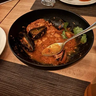 Mussels with chorizo