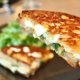 This was a wicked grilled cheese - the rebel bakery sourdough was toasted &amp; enveloped the creamy, and nutty amalgamation of cheeses.