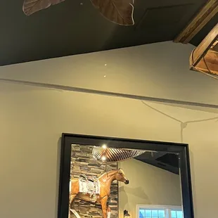 a reflection in a mirror