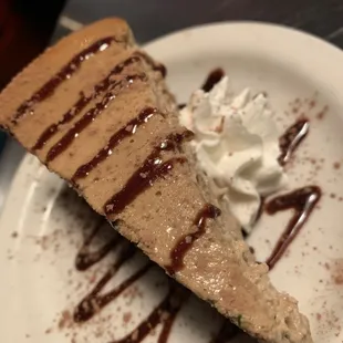 Tiramisu cheesecake Not pictured: chocolate mousse too quickly eaten