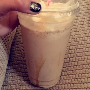 Blended vanilla latte