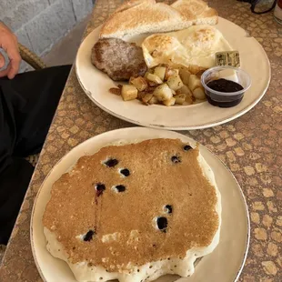 8.14.21  Pony Express With blueberry pancake