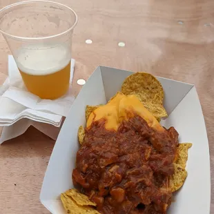 BBQ nachos at Square Roots Fest.