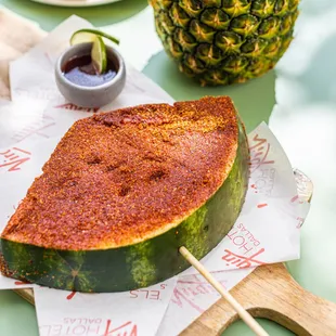 Watermelon tajin popsicle from summer menu