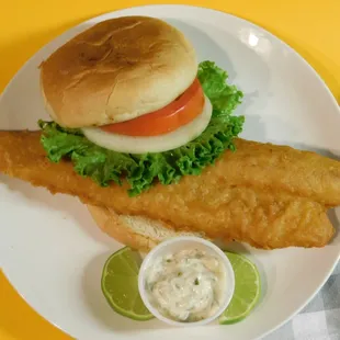 Belly Buster Fish with our homemade tarter sauce