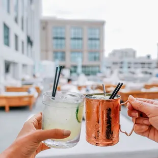 Refreshing cocktails at The Pool House!