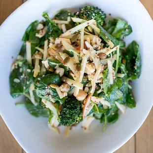 Apple &amp; Quinoa Salad with chickpeas, apple, gouda and roasted pumpkin seeds.