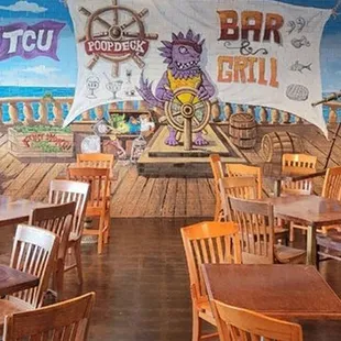 Poop Deck Bar and Grill supports the Horned Frogs!