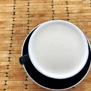 (Almond milk) chai tea latte