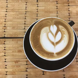 Cafe Con Leche  My favorite coffee I've ever had. Not really sweet. Not too strong coffee flavor. just perfect and a little creamy