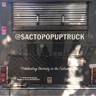 The ass end of the truck