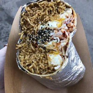 Gordon Ramsey Spicy Ramen Burrito