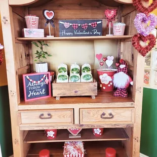 Adorable Valentines Day set up!