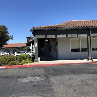 the outside of the building