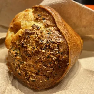 a loaf of bread in a basket