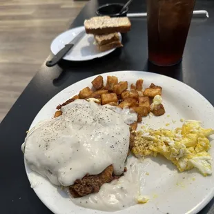 Chicken Fried Steak and Eggs