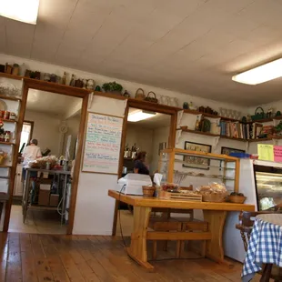 view of the counter and kitchen