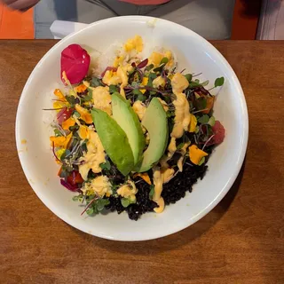 Black and White Tuna Poke Bowl