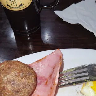 Could the ham slice get any thinner?