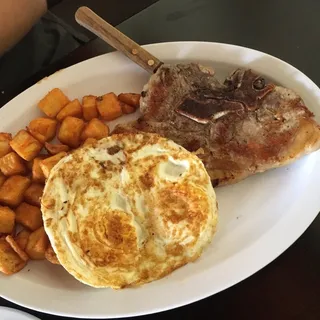 Pork Chop and Egg