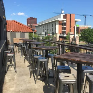 Outside patio and bar.