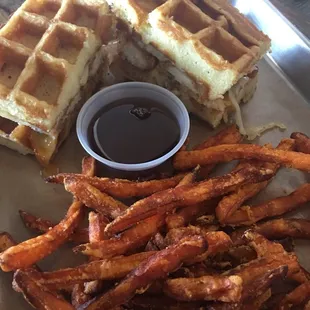Chicken and Waffles Sandwich