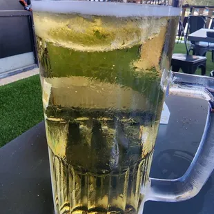 Beer mug was nice and cold