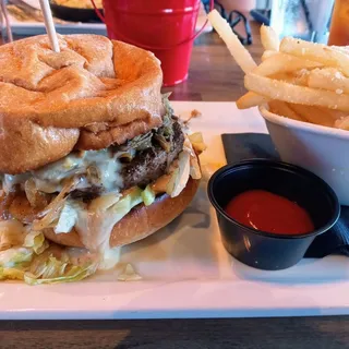 Green Chili Pork Burger