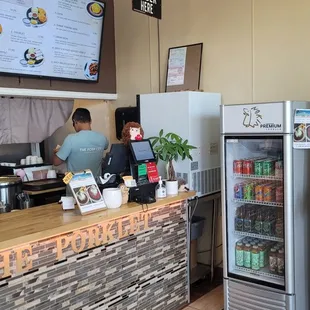 Order at counter or on the kiosk - pretty cool