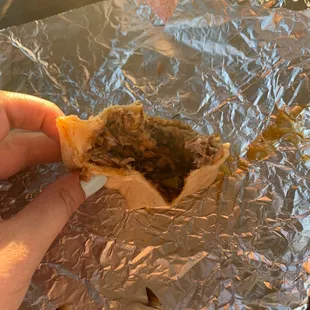 Green chili burrito
