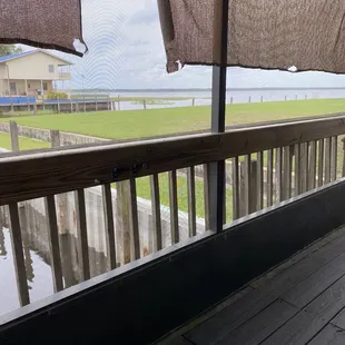 View from patio dining