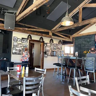 the inside of a restaurant