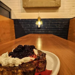 Sourdough French Toast
 blackberry, housemade ricotta, maple