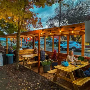 Updated covered patio