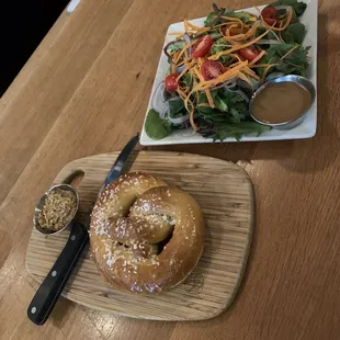 Pretzel &amp; Green salad