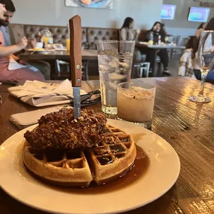 Chicken and waffles