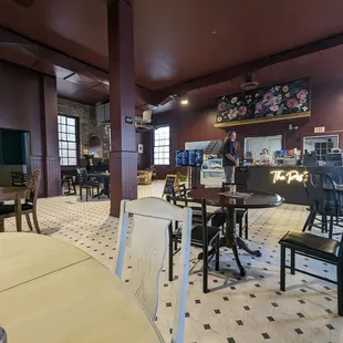 the interior of the restaurant