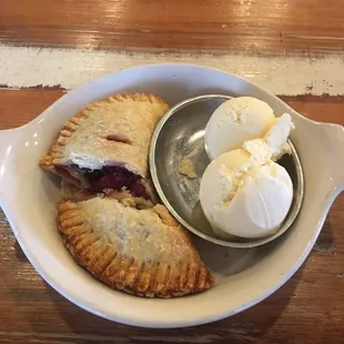I had no room for desert, but, Cherry Pies are rare where I come from (Hawaii).  Soooo, I had to get it!   It was the "Cherry on Top!"