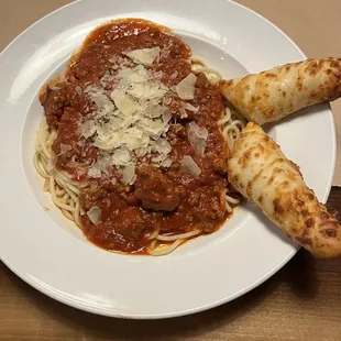 Spaghetti with Meat Sauce Wednesday Special