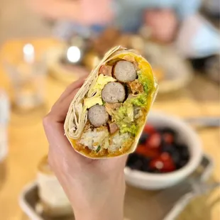 Breakfast Burrito with Sausage