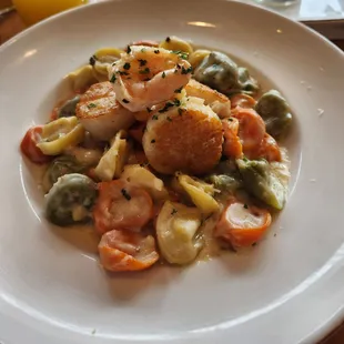 Seafood tortellini