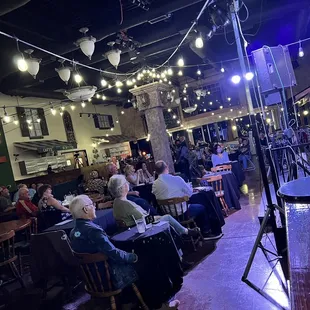 Inside The Post during comedy night. A MUST GO TO EVENT !