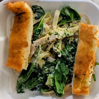 Spinach Fettuccine Alfredo