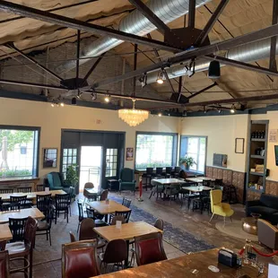 the interior of the restaurant