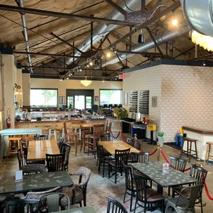 the interior of the restaurant