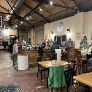 people sitting at tables