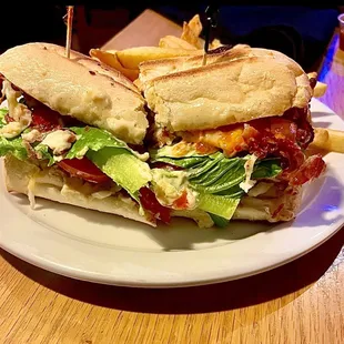 Very good chicken club $13.70 worth it.