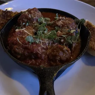 Meatball dinner appetizer was yummy!