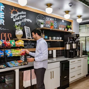 All day coffee and snack bar featuring cartel coffee lab