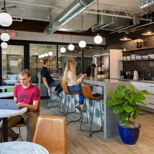 Cafe and work bar where you can work or have lunch with a client or friend